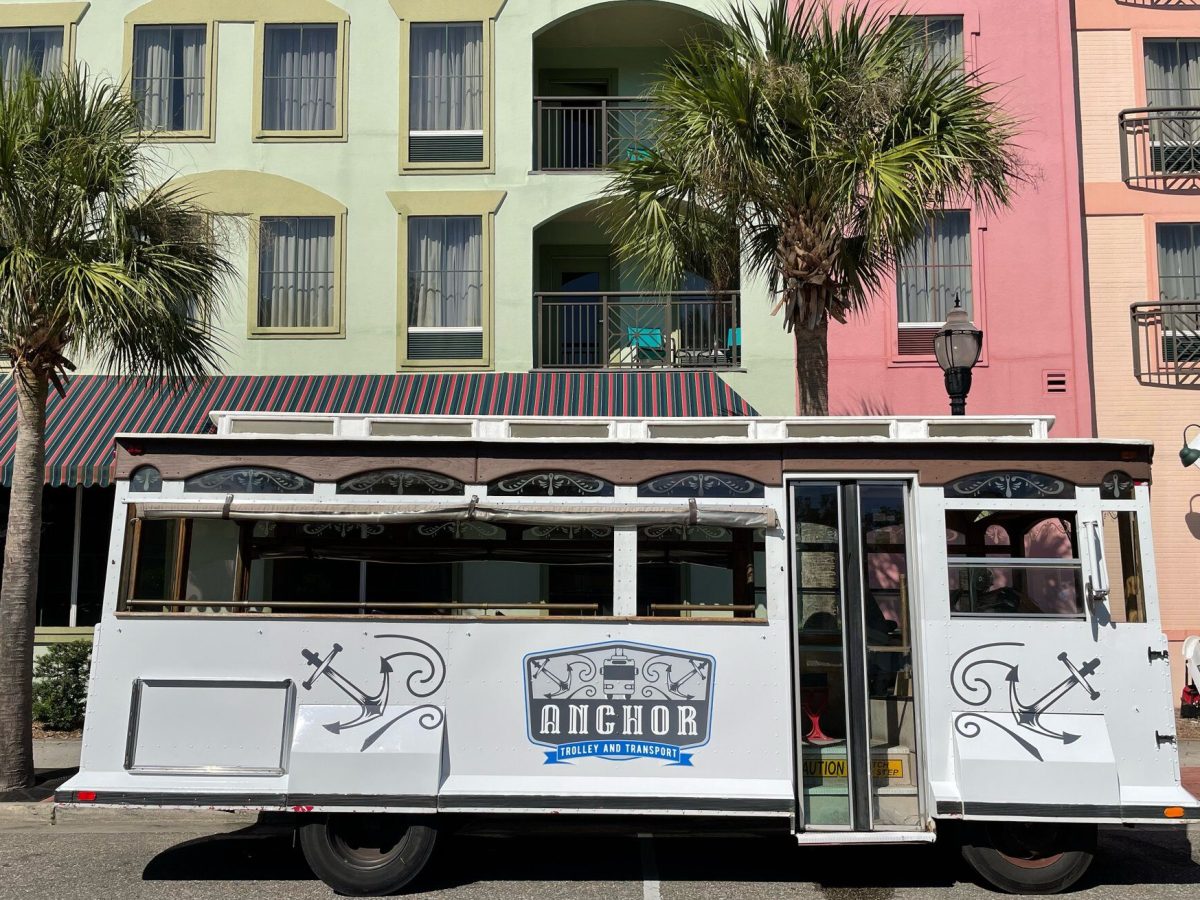 a truck is parked in front of a building
