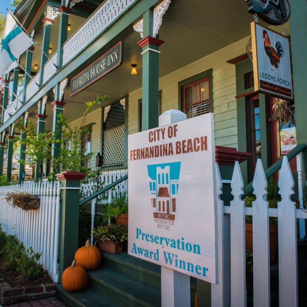 a sign on the side of a building